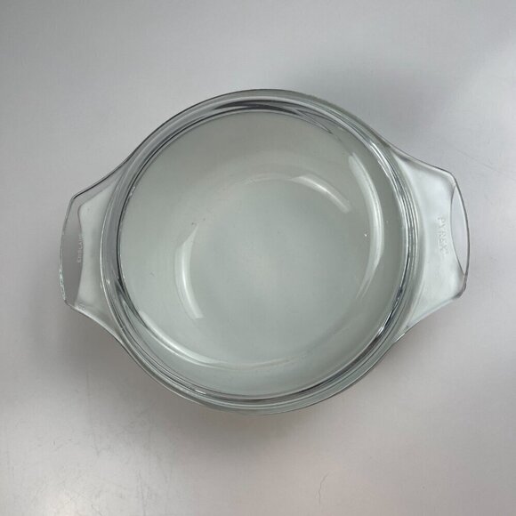 Pyrex casserole round dish with lid Pink Wild flower pattern glass cookware dish - Picture 5 of 13